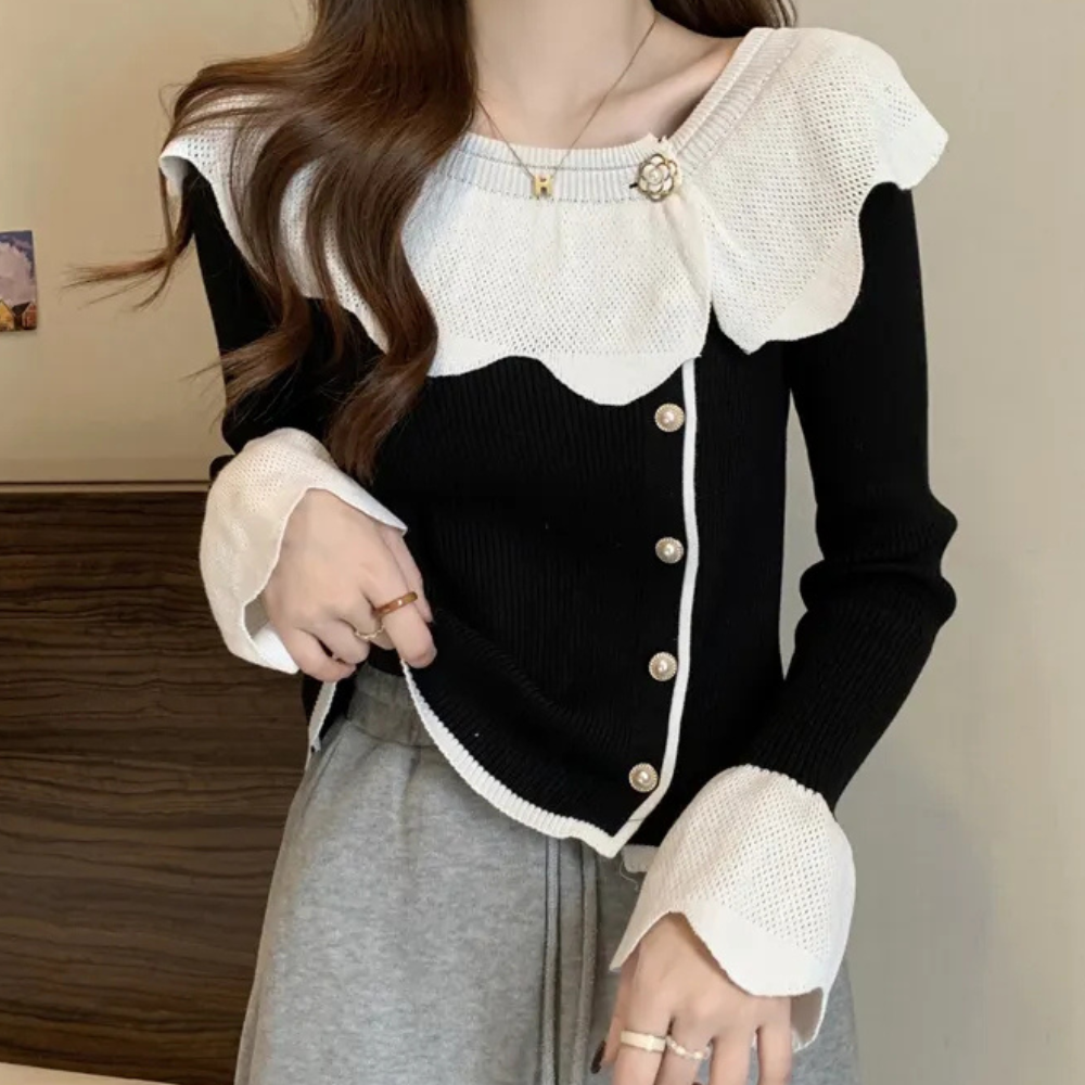 Rosario® | Elegant collared sweater for women