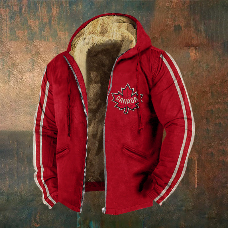 Vintage Champion Canadian Hockey Hooded Jacket elevenforest