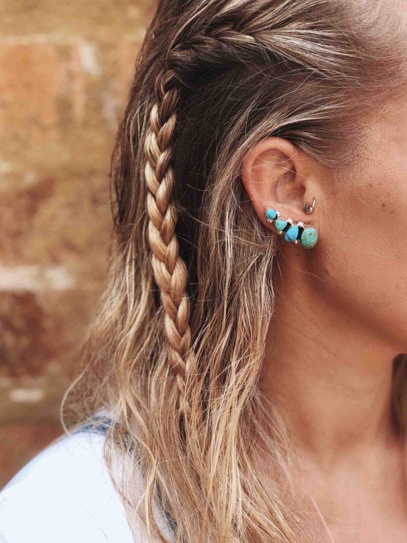 Argento Orecchino vintage fatto a mano