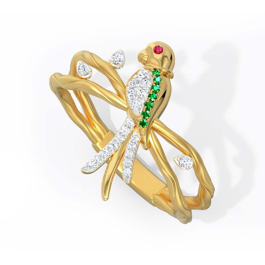 Oro Anello affascinante per ogni occasione