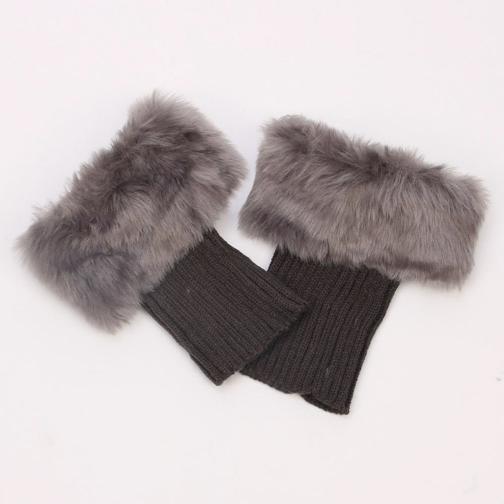 Casual Solid Color Furry Socks elevenforest