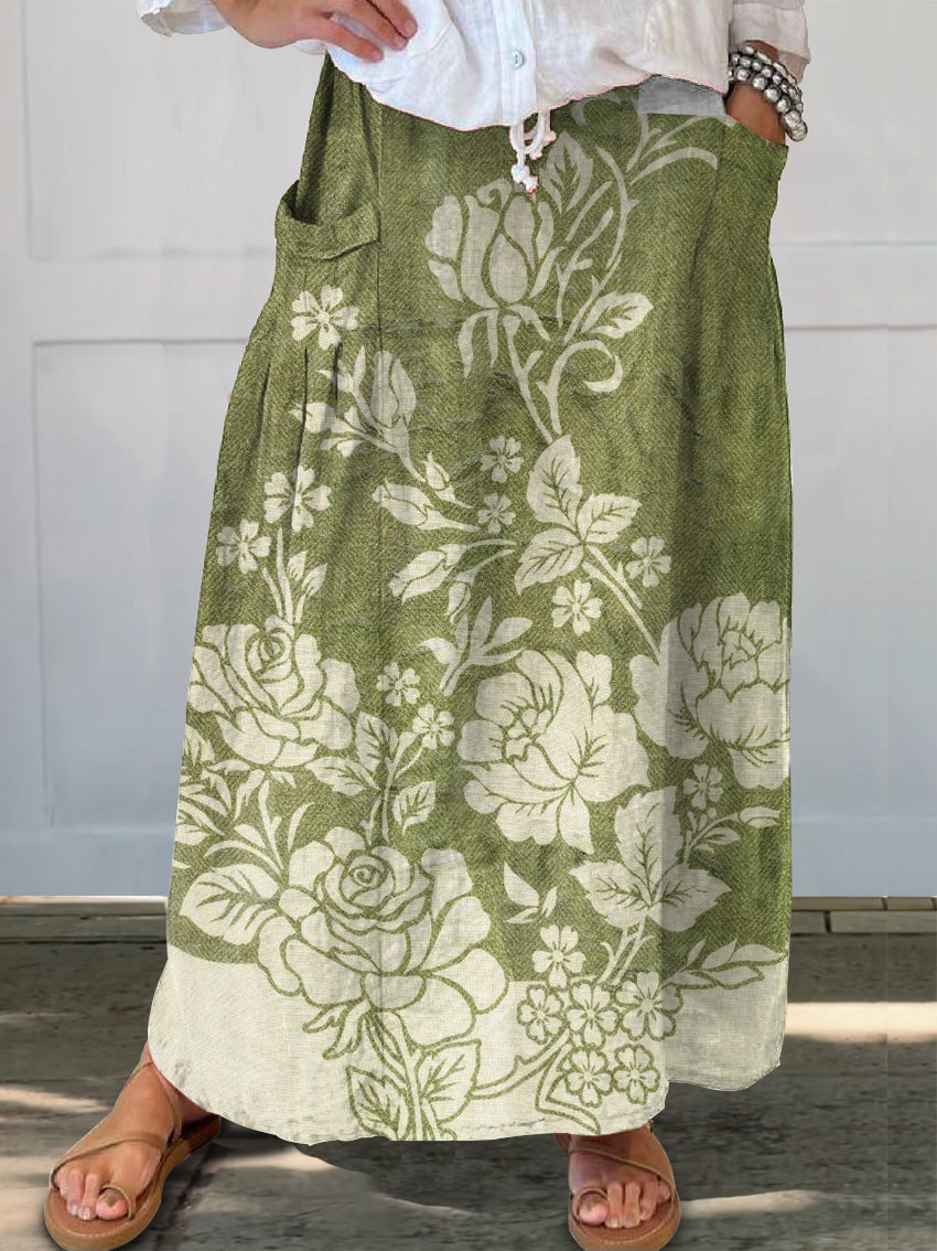 Women's Art Painting Hippie Print Skirt