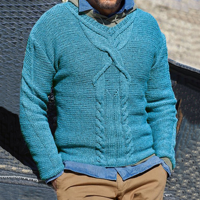 Vintage Cable Iceland Crew Neck Sweater artswardrobe