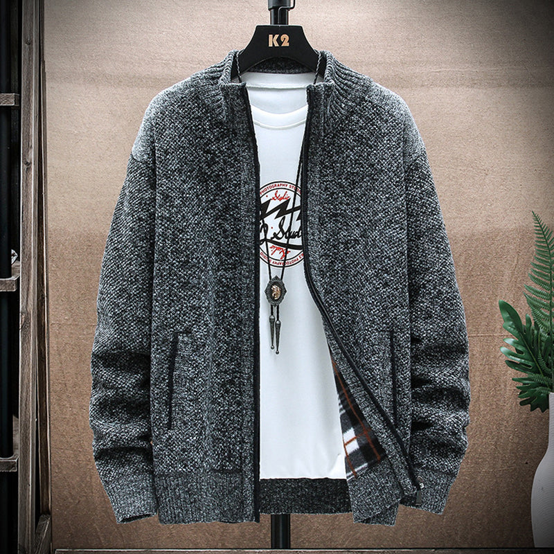 Men's Vintage Knitted Pattern Cardigan Sweater elevenforest