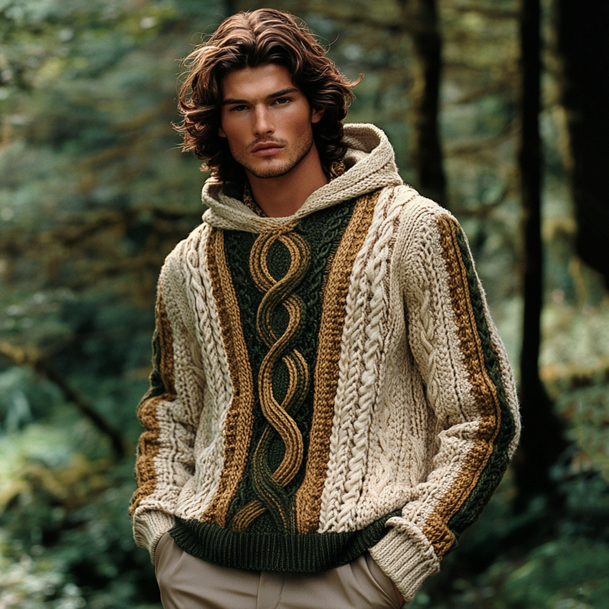 Vintage Classic Celtic Chunky Cable Cozy Sweater elevenforest