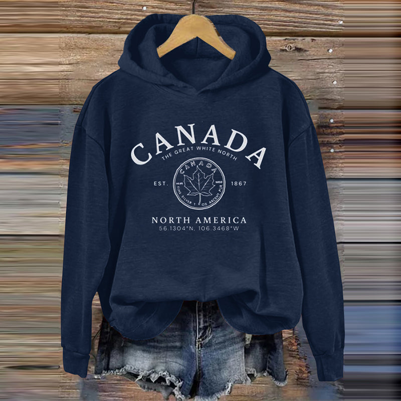 Women's Canada Art Cozy Hoodie elevenforest
