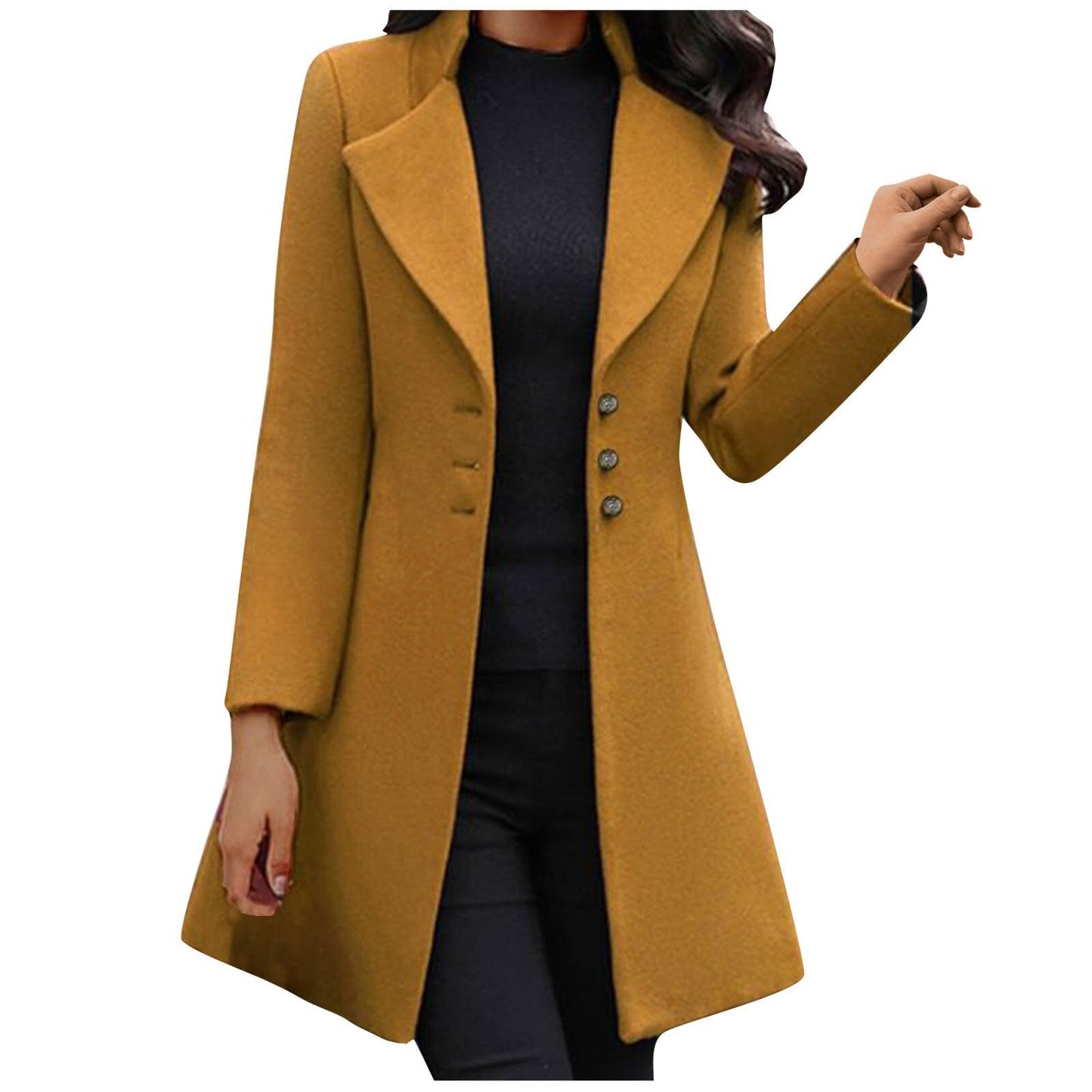 JO | Cappotto in lana italiano a maniche lunghe