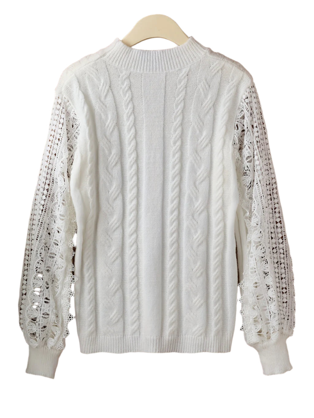 Valentina® | Luxurious lace cable knit sweater
