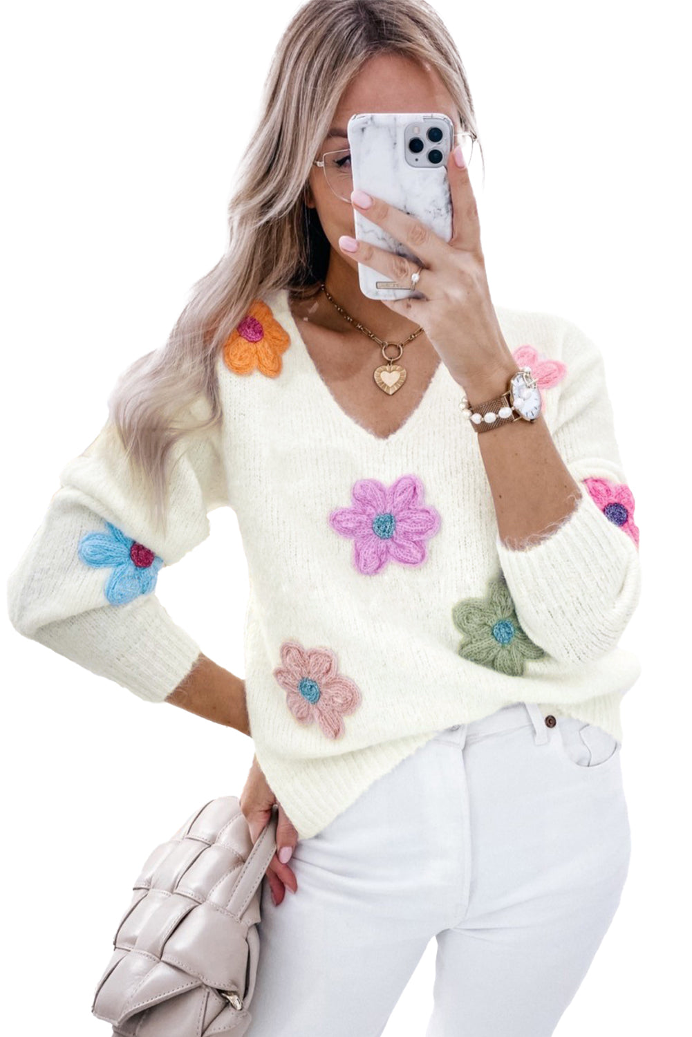 Maglione dal design curato