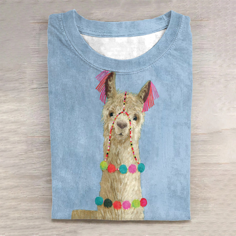 Comstylish Balloon Donkey Print Women'S T-Shirt