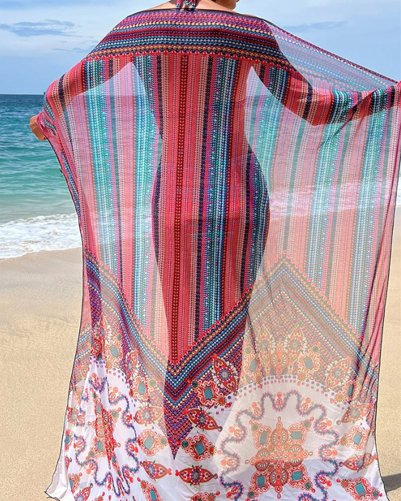 Basilia® | Bikini Set With Tie-dye Scarf