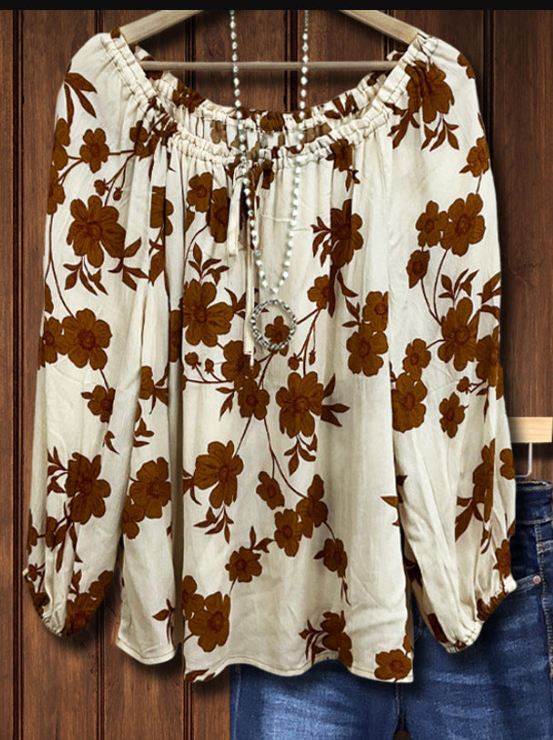 Women's Casual Floral Printed Top