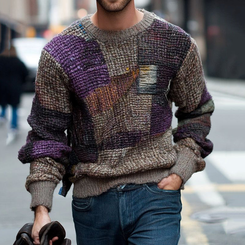 Fairman Island Jacquard Retro Pattern Cozy Sweater elevenforest