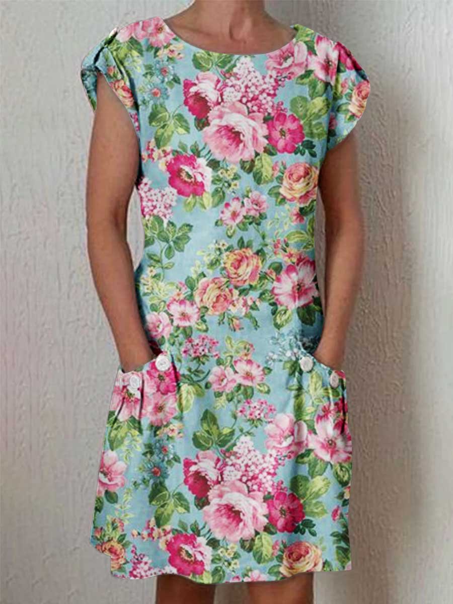 Women's Retro Classic Floral Pattern Dress