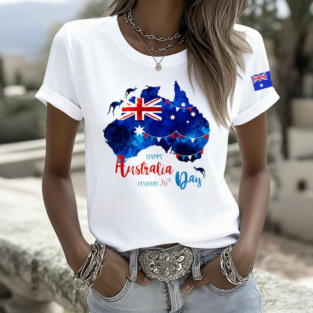 Women's Australian Holiday Casual Comfort T-shirt elevenforest