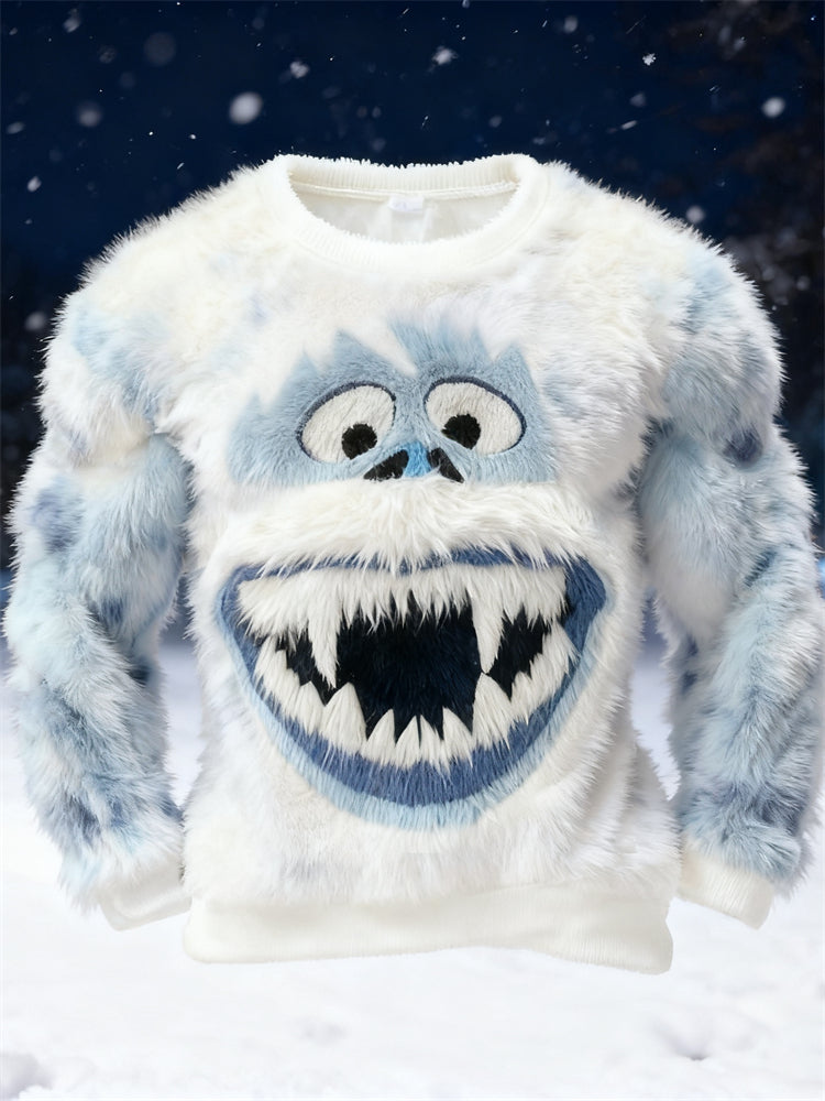 Comstylish Men's Ice Monster Inspired Tie Dye Cozy Plush Sweatshirt