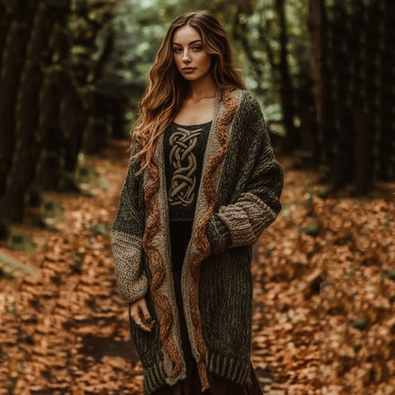Vintage Classic Celtic Thick Comfort Sweater Cardigan elevenforest