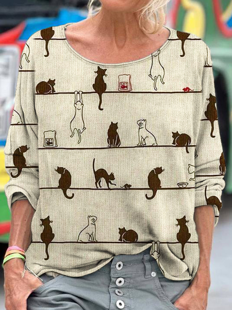 Vintage Cats Women's Shirt elevenforest