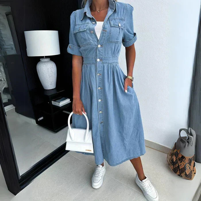 ER | Abito elegante in denim per donna