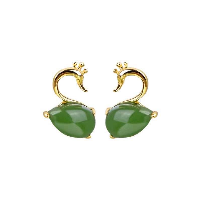 Oro Orecchino bellissimo con stile unico