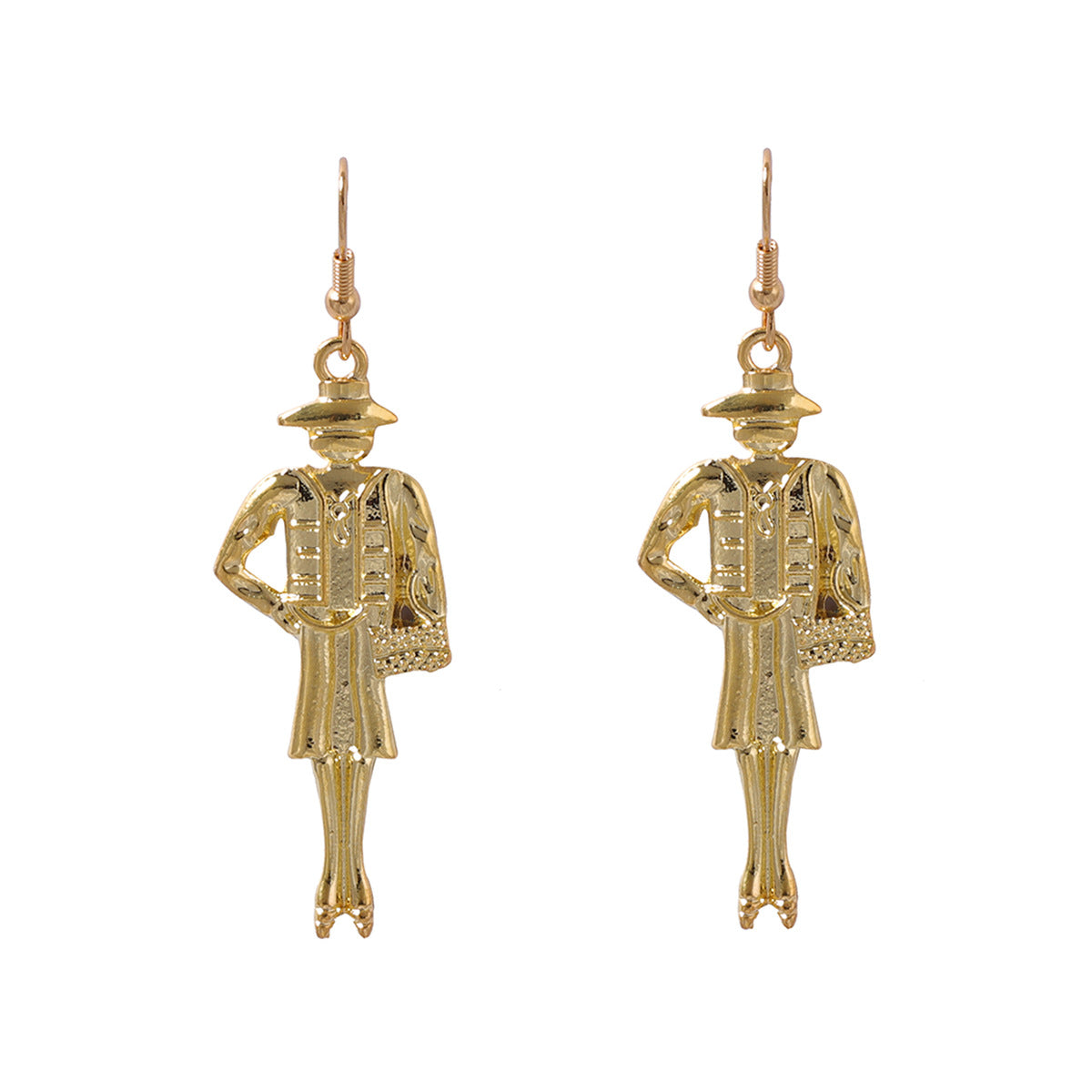 Oro Orecchino artigianale delicato