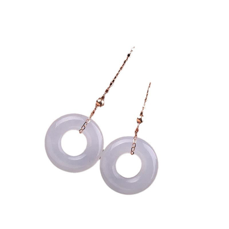 Argento Orecchino artigianale delicato