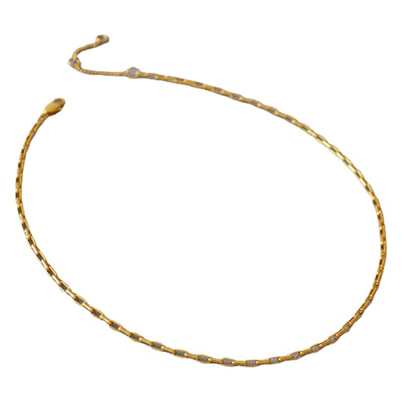 Oro Collana bellissimo con stile unico