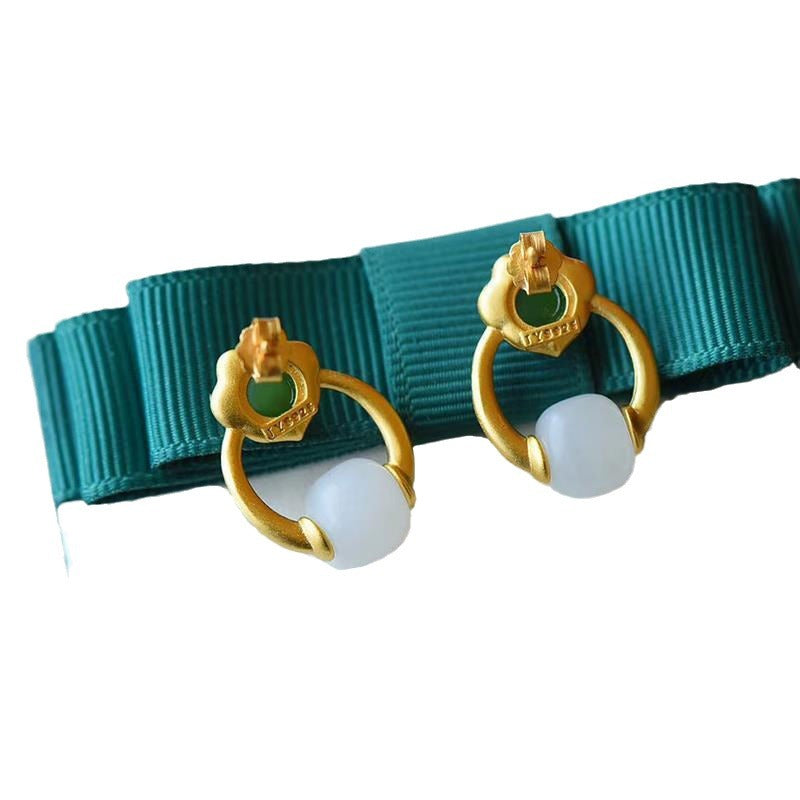 Argento Orecchino bellissimo con stile unico