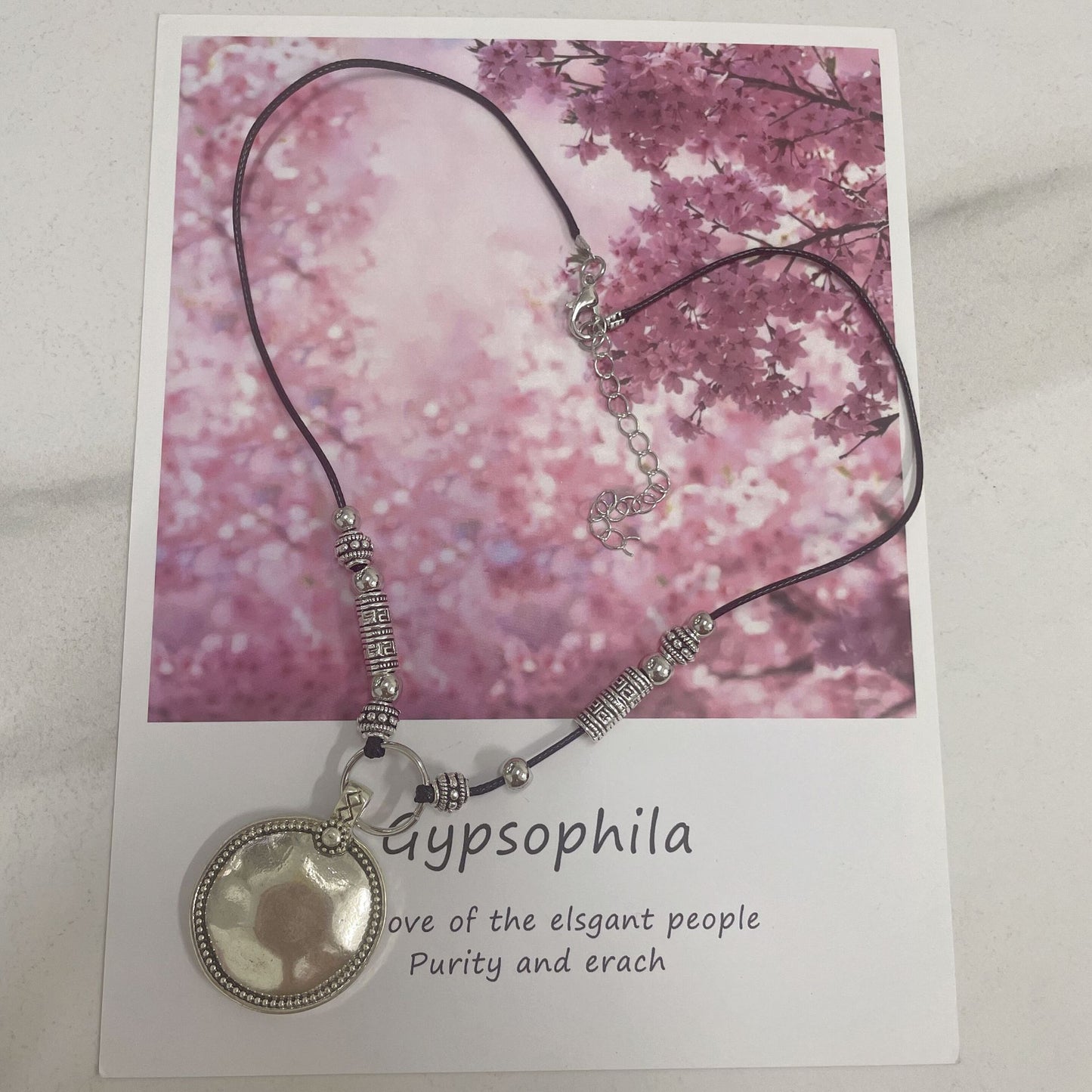 Argento Ciondolo vintage fatto a mano