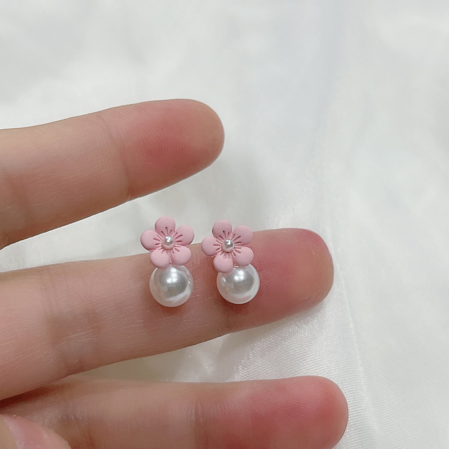 Perla Orecchino vintage fatto a mano