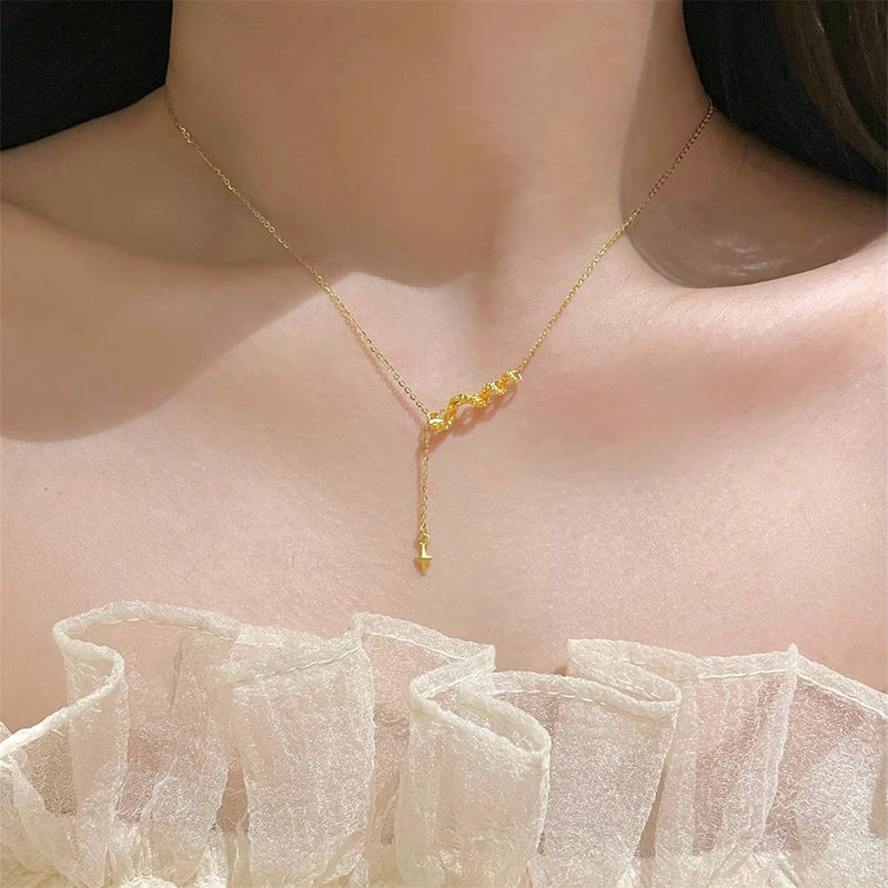 Oro Collana vintage fatto a mano