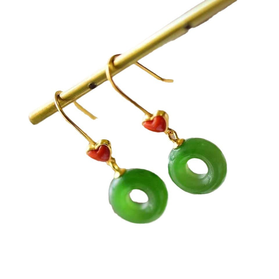 Argento Orecchino bellissimo con stile unico