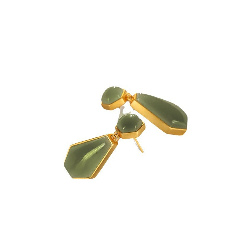 Argento Orecchino bellissimo con stile unico