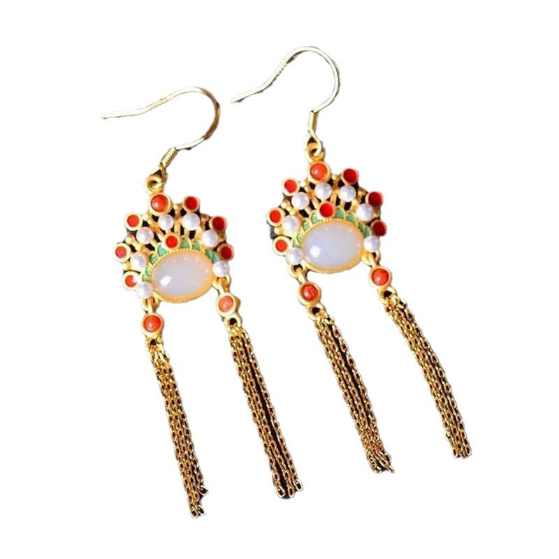 Argento Orecchino vintage fatto a mano