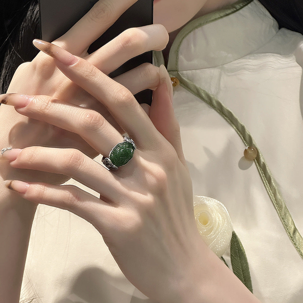 Argento Anello artigianale delicato