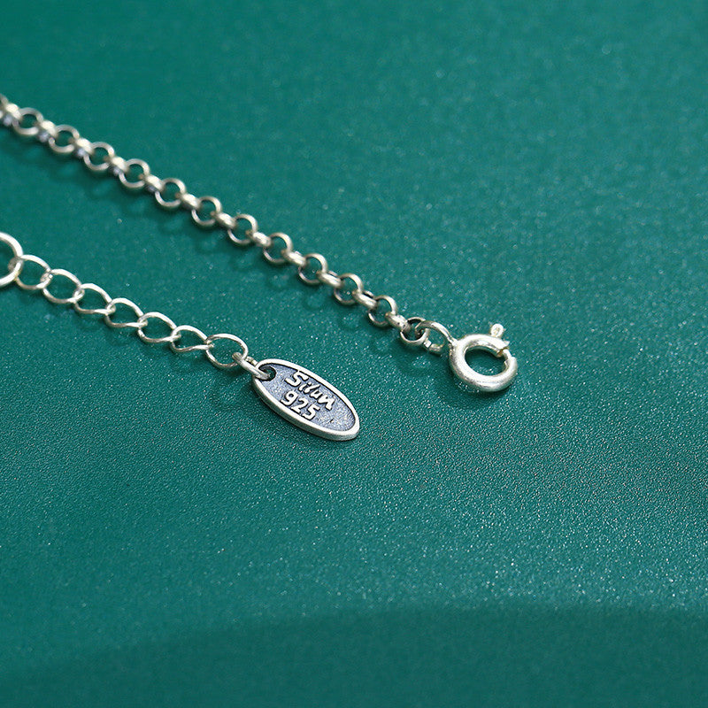 Argento Cavigliera artigianale delicato