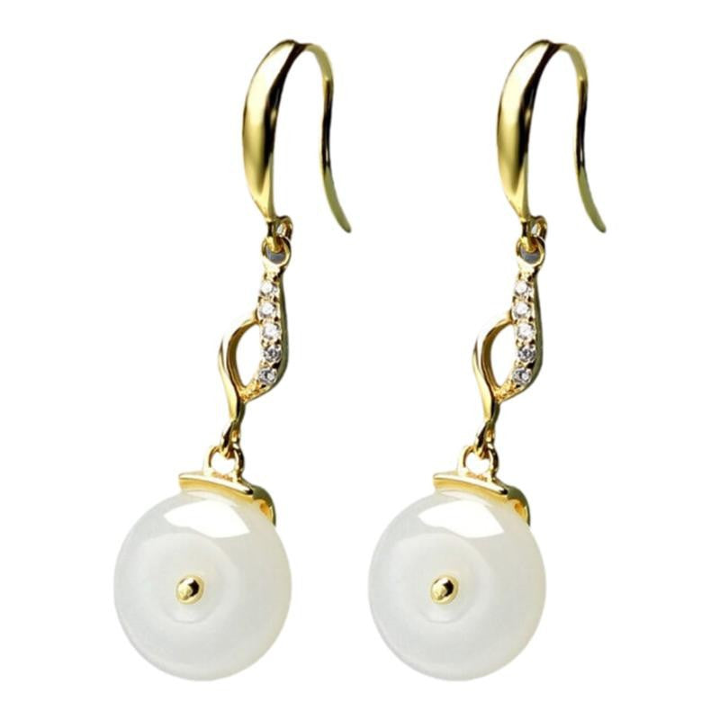 Oro Orecchino bellissimo con stile unico