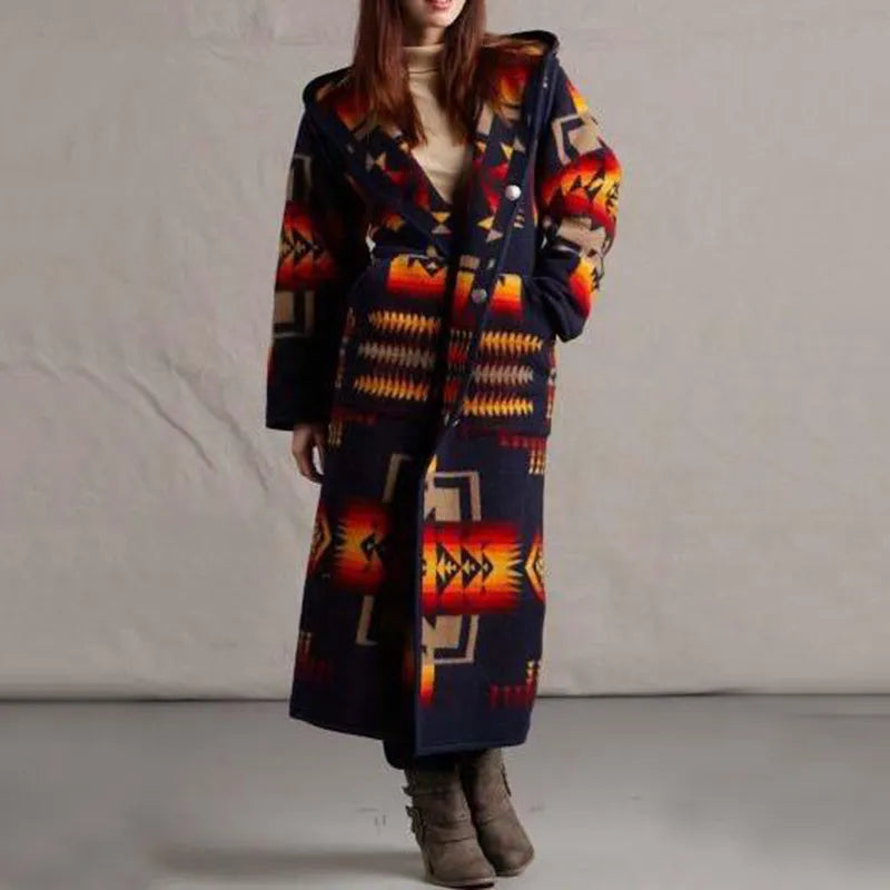 LP | Cappotto lungo in stile etnico