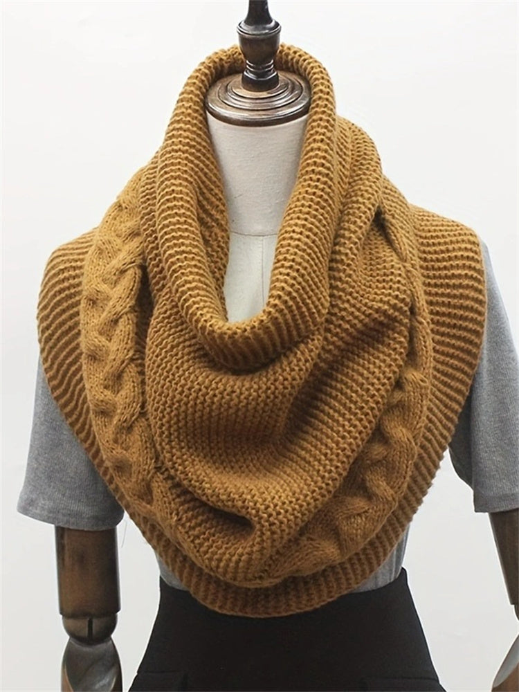 Vintage Cable Knit Cozy Scarf artswardrobe