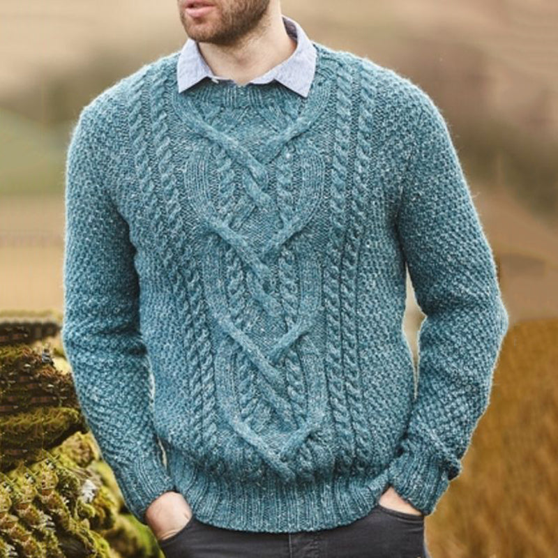 Men'S Knitted Graphic Pullover Sweater elevenforest