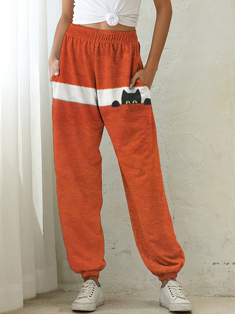 Comstylish Funny Cat Women's Sweatpant