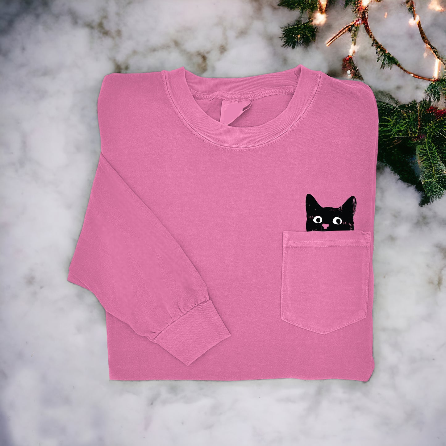 Funny Black Cat Art Women's Casual T-Shirt elevenforest