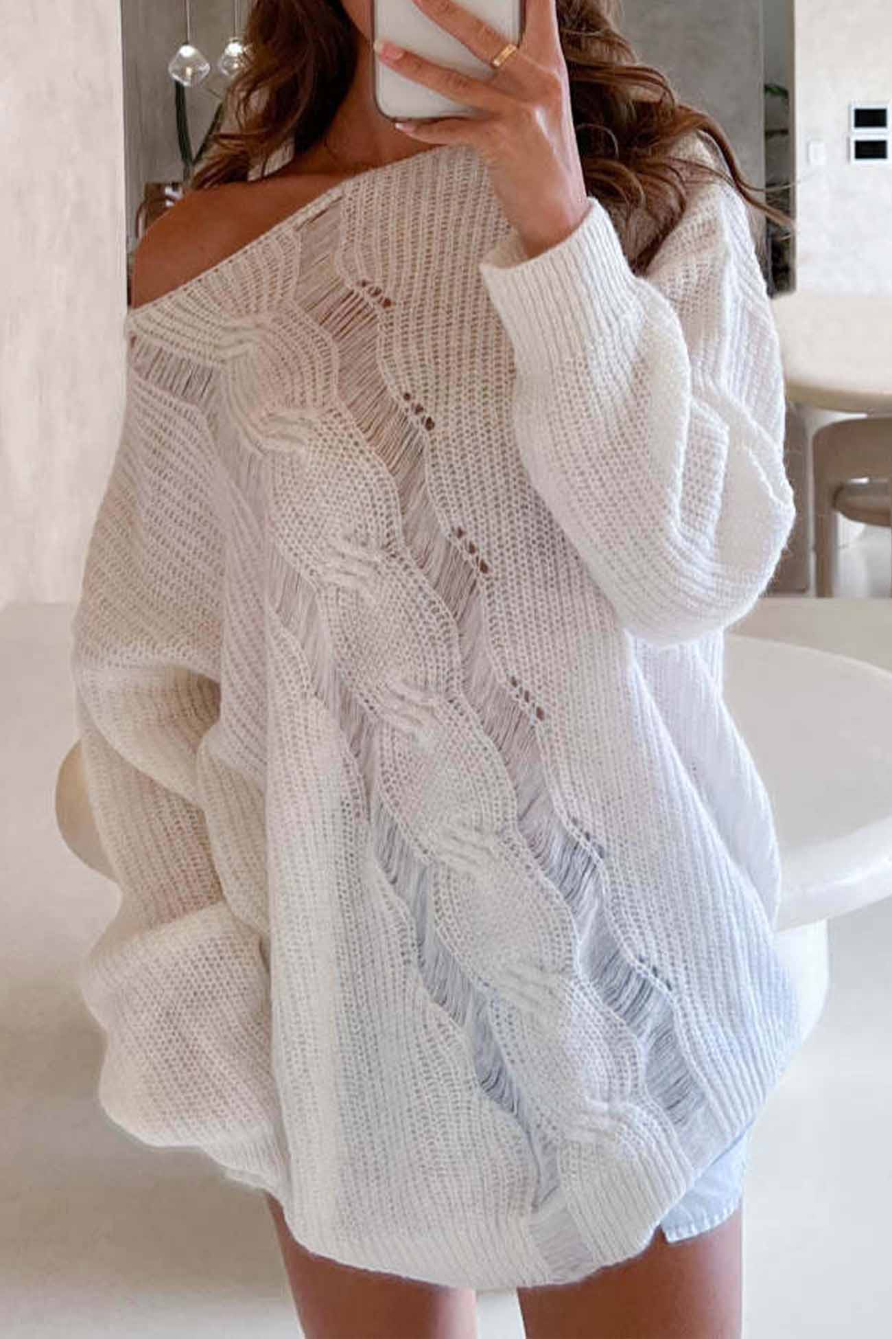 Maglione dal design curato