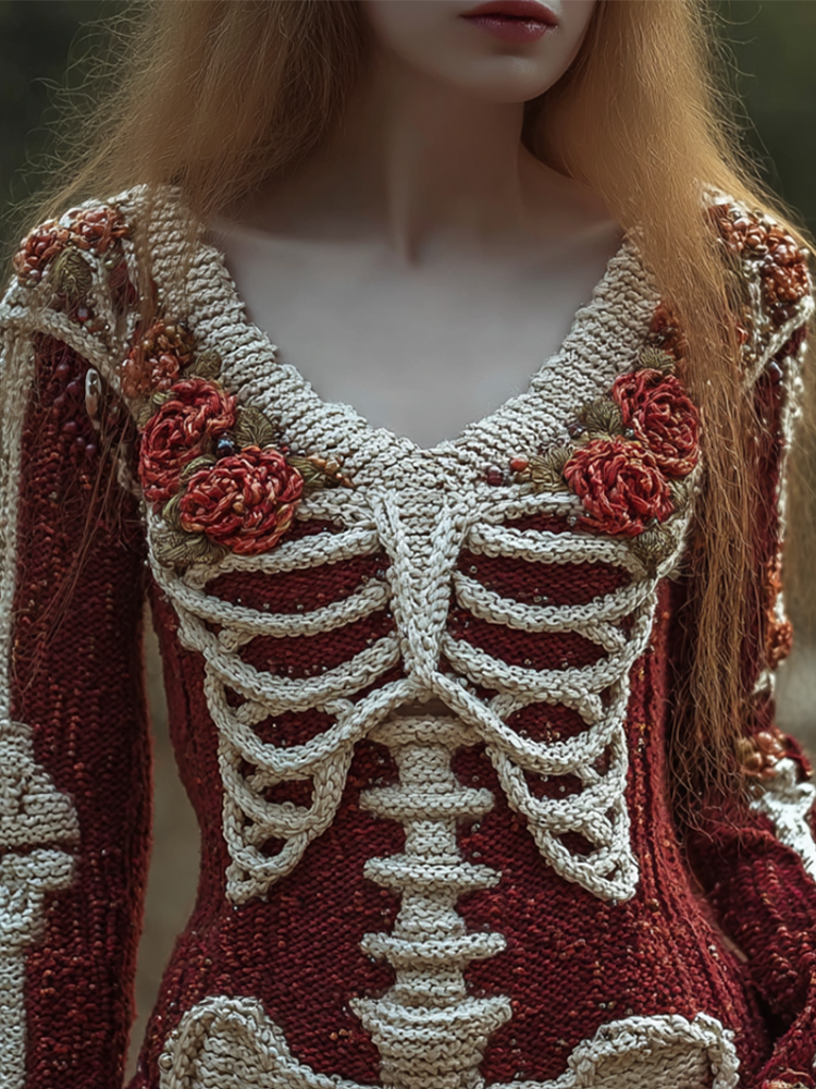 Women's Halloween Bandage Skeleton Dress artswardrobe