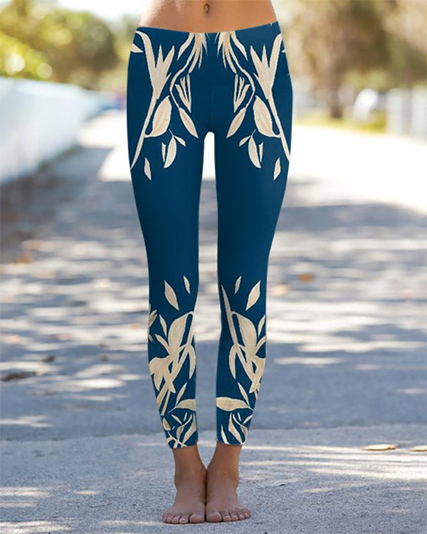 Botanical Print Leggings