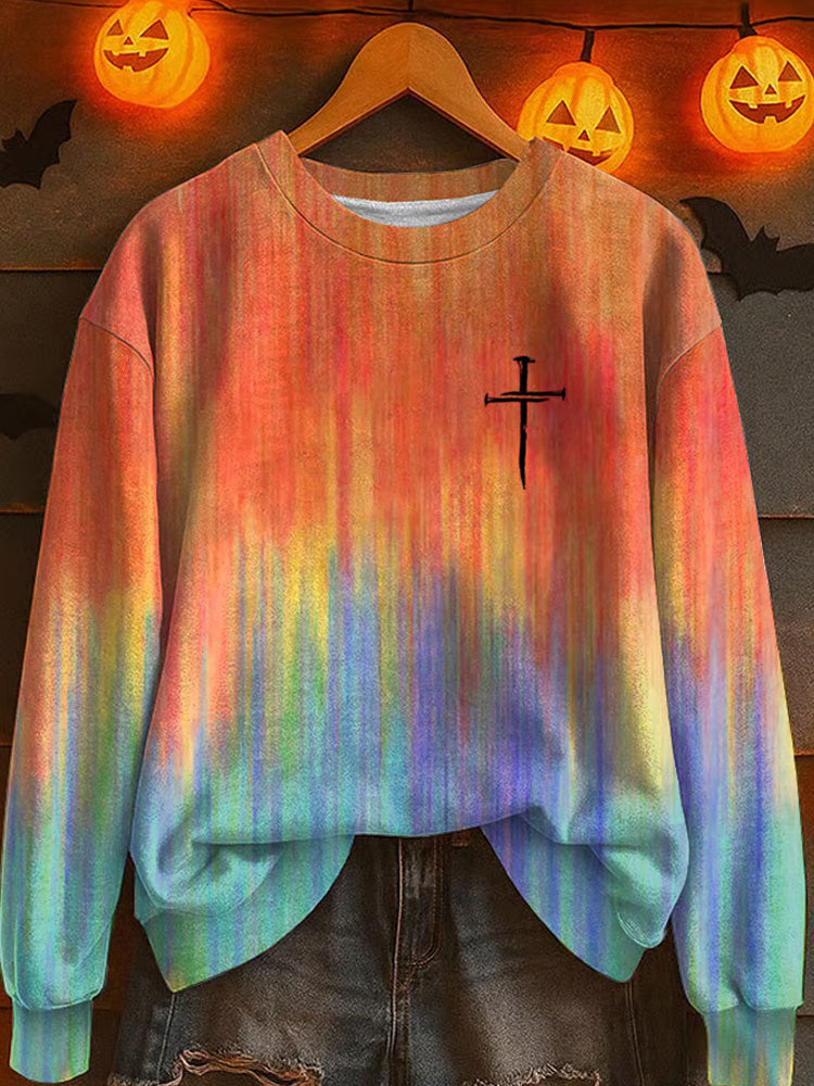 Women's Autumn Print Sweatshirt artswardrobe