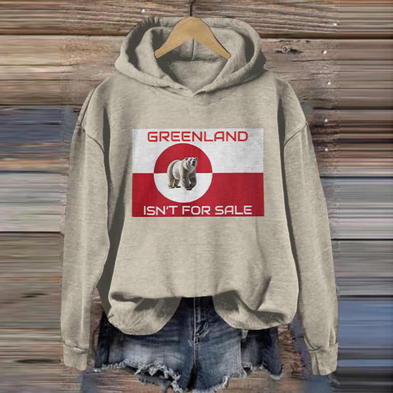 Women's Greenland Isn't For Sale Hoodie elevenforest