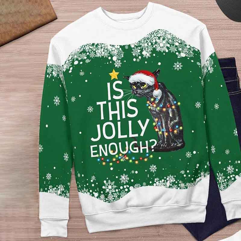 Is This Jolly Enough Long sleeve Sweatshirt elevenforest