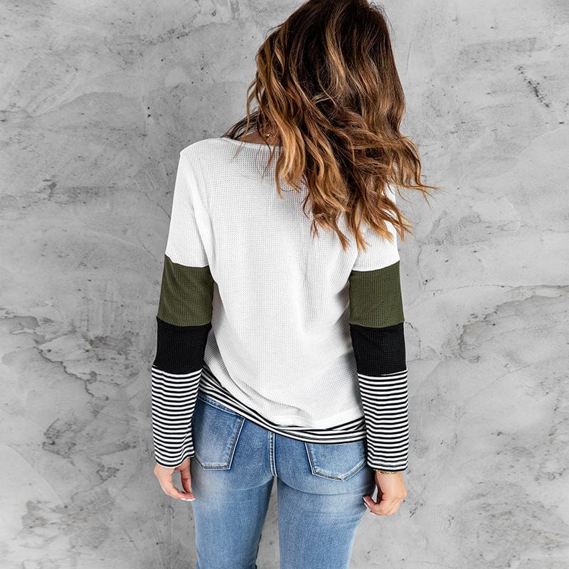 LP | Maglia verde a righe eleganti