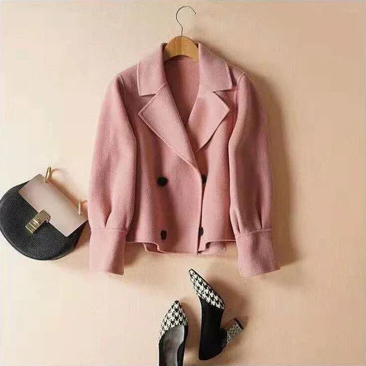 LP | un cappotto corto da donna monocolore